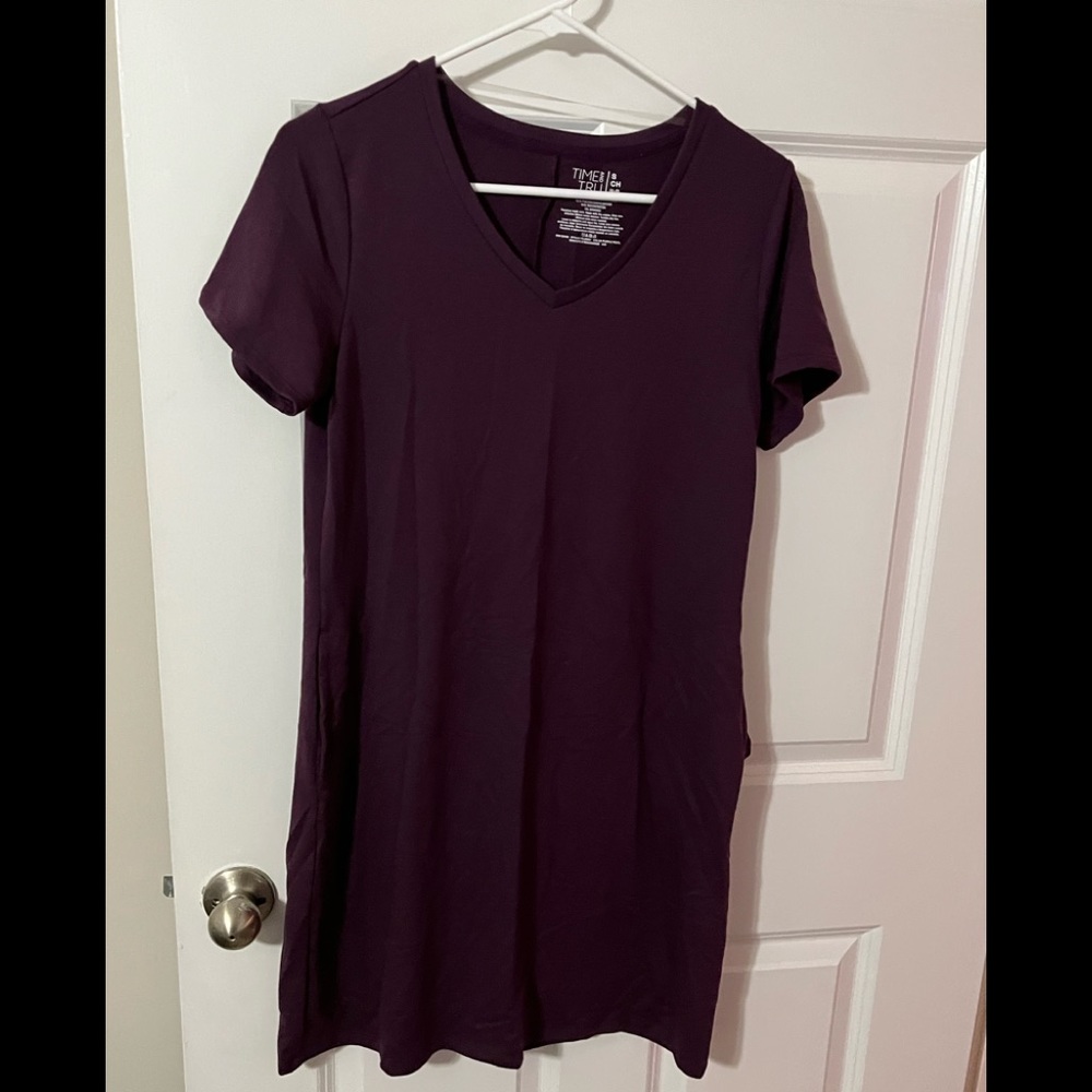 Dark purple dress
